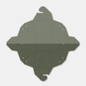 Op maat gemaakte half-en-half mosgroene favorieten bedankdoosjes (Uitgevouwen)