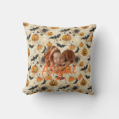 Op maat gemaakte Halloween baby foto kussen met po (Voorkant)