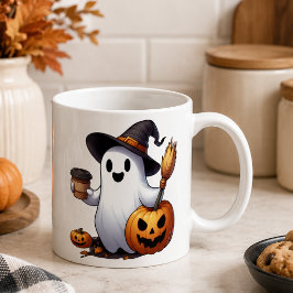 Op maat gemaakte Halloween spook koffiemok