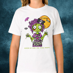 Op maat gemaakte Halloween Zombie Baker Boo-tiful T-shirt