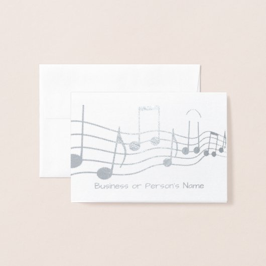 Op maat gemaakte HAMbyWG-muziekgrafiek Folie Kaarten (Voorkant met envelop)