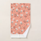 Op maat gemaakte handdoeken met witte klaprozen (Handdoek)