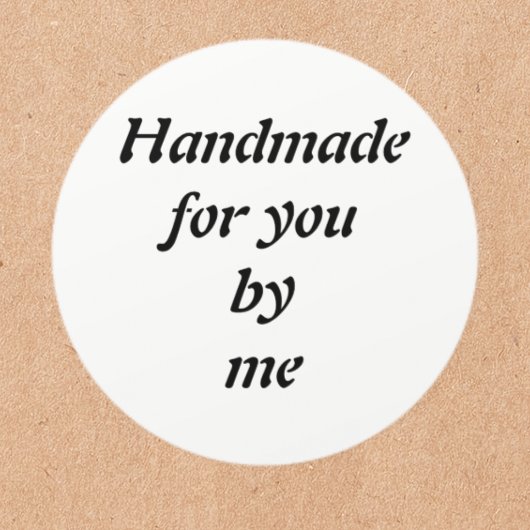 Op maat gemaakte handgemaakte ronde sticker