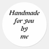Op maat gemaakte handgemaakte ronde sticker (Voorkant)