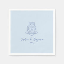 Op maat gemaakte handgeschreven koelblauwe Doodle-