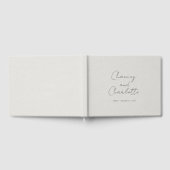 Op maat gemaakte handgeschreven script typografie gastenboek (Volledig)