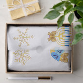 Op maat gemaakte Hanukkah-winter tissuepapier (Geschenk)