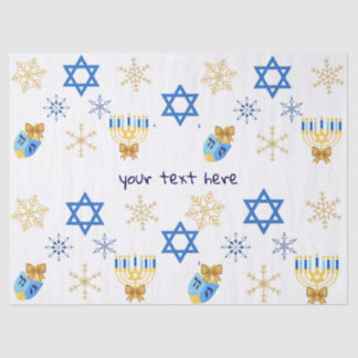 Op maat gemaakte Hanukkah-winter tissuepapier