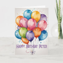 Op maat gemaakte Happy Birthday ballonnen WATERCOL