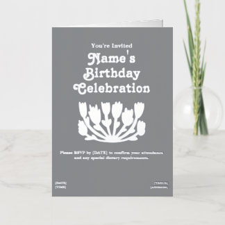 Op maat gemaakte Happy Birthday Folie Wenskaart