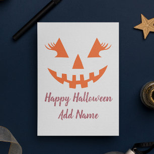 Op maat gemaakte Happy Halloween Jack O Lantern Po Feestdagenkaart