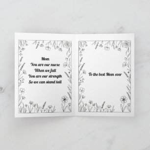 Op maat gemaakte hartelijke Moederdag-gedichtkaart Kaart