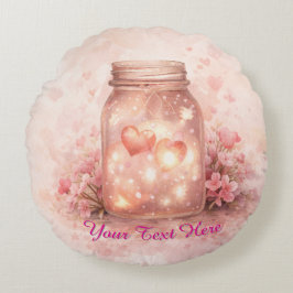 Op maat gemaakte hartvormige pot ronde kussen