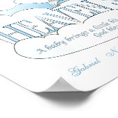 Op maat gemaakte hemelgezonden engel jongenskamer poster (Hoek)