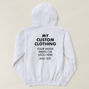 Op maat gemaakte herenhoodie - LICHT ASGRIJS Hoodie