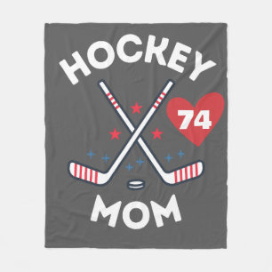 Op maat gemaakte Hockey Moeder Shirt met Spelernum Fleece Deken