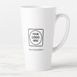 Op maat gemaakte hoge 17oz logo latte geen minimum mok
