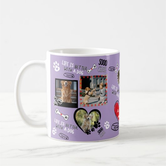 Op maat gemaakte honden-gezichtsmok, gepersonalise koffiemok (Links)