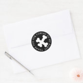 Op maat gemaakte hondenbot-feeststickers voor huis ronde sticker (Envelop)