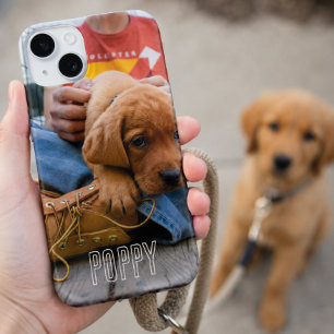 Op maat gemaakte hondenfoto-telefoonhoes voor hond iPhone 15 case