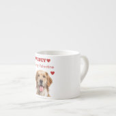 Op maat gemaakte hondenfoto Valentijnsdag espresso Kop (Voorkant rechts)