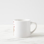 Op maat gemaakte hondenfoto Valentijnsdag espresso Kop (Rechts)
