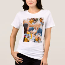 Op maat gemaakte hondenfotocollage T-shirt | Geper