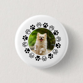 Op maat gemaakte hondportret hond  ronde button 3,2 cm