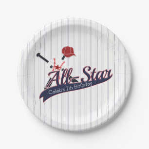 Op maat gemaakte honkbal ALL-STAR sporten Papieren Bordje