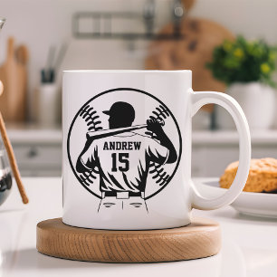 Op maat gemaakte honkbalmok, cadeau voor vader, co koffiemok