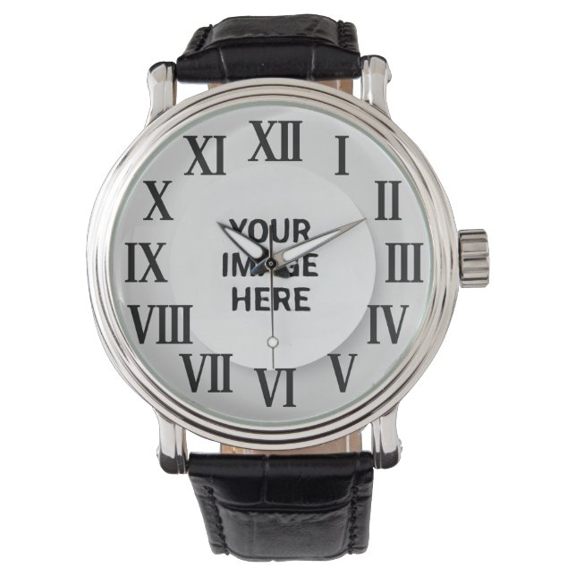Op maat gemaakte horloge met foto & naam graveerba (Voorkant)