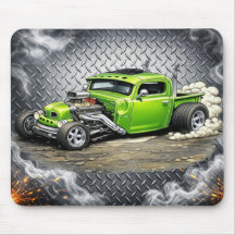 Op maat gemaakte Hot Rod Muismat – Klassieke Auto