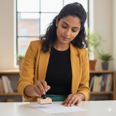 Op maat gemaakte houten stempel van 5x5 cm, ontwor
