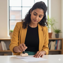 Op maat gemaakte houten stempel van 5x5 cm, ontwor