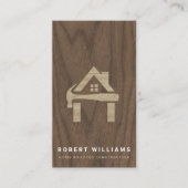 Op maat gemaakte houten woningbouw Lux Visitekaartje (Voorkant)