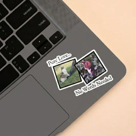 Op maat gemaakte huisdier foto vinyl sticker