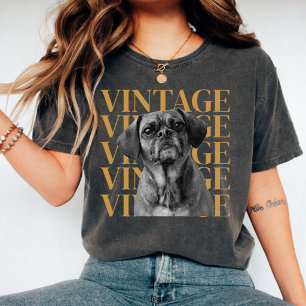 Op maat gemaakte huisdier-gezicht shirt vintage st