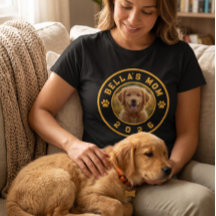 Op maat gemaakte huisdierfoto T-shirt, hond & kat