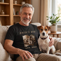 Op maat gemaakte huisdierfoto T-shirt, ingelijste