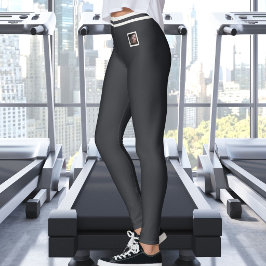 Op maat gemaakte huisdierfoto tekst Cute Warm Neut Leggings