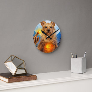 Op maat gemaakte huisdierkunst Acryl wandklok – 27