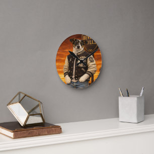 Op maat gemaakte huisdierkunst Acryl wandklok – 27