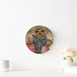 Op maat gemaakte huisdierkunst Acryl wandklok – 27