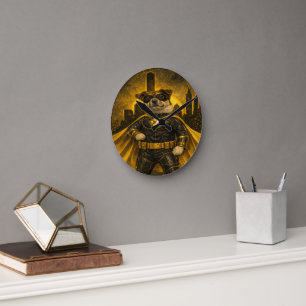 Op maat gemaakte huisdierkunst Acryl wandklok – 27