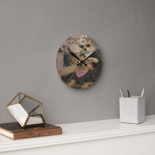 Op maat gemaakte huisdierkunst Acryl wandklok – 27