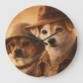 Op maat gemaakte huisdierkunst Acryl wandklok – 27 (Voorkant)