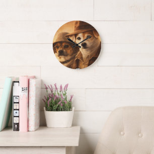 Op maat gemaakte huisdierkunst Acryl wandklok – 27