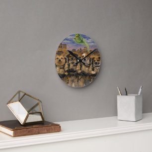 Op maat gemaakte huisdierkunst Acryl wandklok – 27