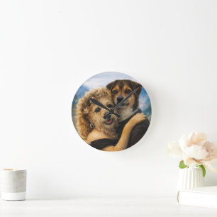 Op maat gemaakte huisdierkunst Acryl wandklok – 27
