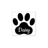 Op maat gemaakte huisdiernaam pootafdruk handteken rubberstempel (Afrduk)